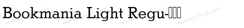 Bookmania Light Regu字体转换